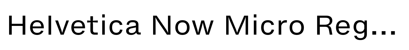 Helvetica Now Micro Regular image